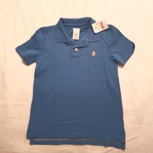 Crewcuts boys size 4-5 light blue polo shirt size New
